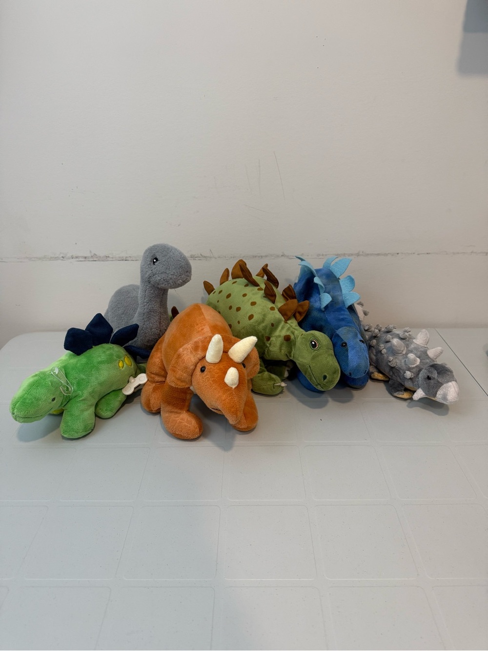 Plush Dino Toy Collection - Multicolor Soft Dinosaur Set for Kids